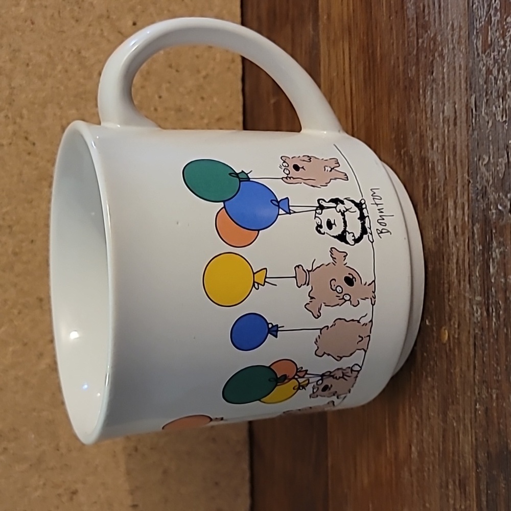 Vintage Sandra Boynton Coffee Cup Mug Teddy Bears & Balloons